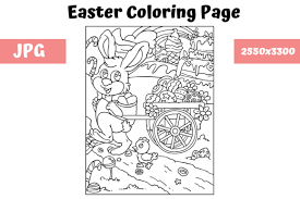 Print out these free coloring pages to entertain your kids. Easter Coloring Page For Kids 13 Grafico Por Mybeautifulfiles Creative Fabrica
