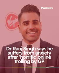 TV personality and actor Dr Ranj Singh has said he suffers with anxiety  after “horrific” online trolling by a GP who has now been struck off. ➡️  bit.ly/4574Z9P