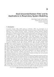 Pdf Dual Unscented Kalman Filter And Its Applications To Respiratory System Modelling