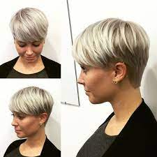 Pixie cut with long fringe, ombre short hairstyle. Pin On Hair Cuts