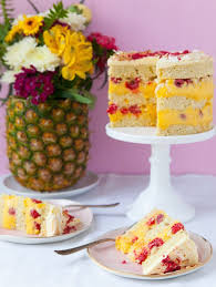 Coconut Passion Fruit Raspberry Layer Cake Everyday Annie Passion Fruit Cake Fruity Cake Fruit Birthday Cake