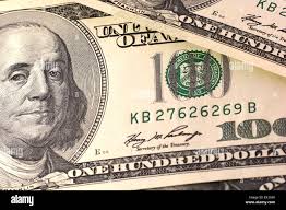 Closeup united dollar bill money hi-res stock photography and images