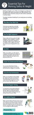 In This Infographic We Highlights The Safety Tips For Working At Heights For More Fall Protection Safety Ti Online Safety Training Online Safety Protection