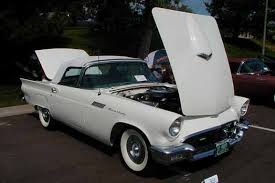 Image result for Colonial White 1957 Thunderbird