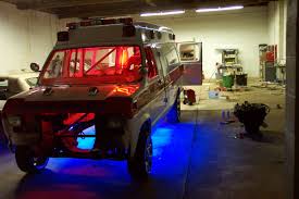 Monster Garage Ambulance Wheelie Car Neon Http Www Like2create Com Monster Garage Custom Lighting Arcade