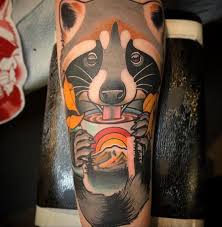 Weitere ideen zu tätowierungen, tattoo ideen, kleine tattoo ideen. Coffee Sipping Panda Tattoo By Nate Leslie Tattoonow