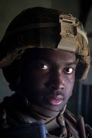 U.S. Marine Lance Cpl. DeAndre Gage with Bravo Battery,