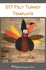 Check spelling or type a new query. Diy Felt Turkey With Free Printable Template And Extension Activities