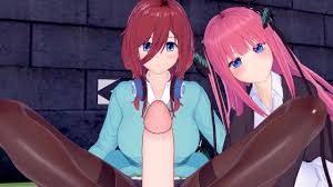 The Quintessential Quintuplets POV Threesome Sex with Miku and