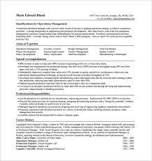 Not only will hiring managers want to see the kinds of skills and experience you have under. Free 9 Sample Operations Manager Resume Templates In Pdf Ms Word