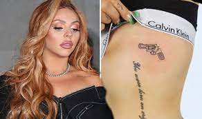 Jesy nelson uncovered another tattoo on the left half of her ribs at the global awards on march 1, 2018. Little Mix Gun Tattoo Row What Is Jesy Nelson S Gun Tattoo Row Celebrity News Showbiz Tv Express Co Uk