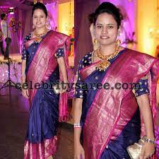 Grey Big Border Silk Saree Saree Saree Blouse Designs Silk Sarees
