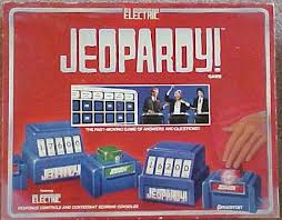 Tapes five consecutive shows, a whole week's worth, in a single afternoon. Electric Jeopardy Game Board Game Boardgamegeek