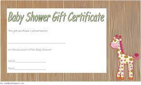 A baby shower can really help mom feel special and loved, which is just what she needs when expecting a new baby! Baby Shower Gift Certificate Template Free 4