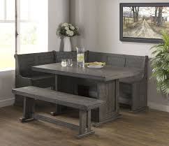 Breakfast nook — noun a place for light meals (usually near a kitchen) the breakfast nook had a built in table and seats • syn: Vh 1890 5 Pc Gracie Oaks Merlinda Grey Distressed Finish Wood Solid Pine Breakfast Nook Table And Benches