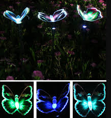 Color Changing Led Solar Butterfly Garden Led Lights In 2020 Solar Lights Garden Lamp Decor Outdoor Lighting