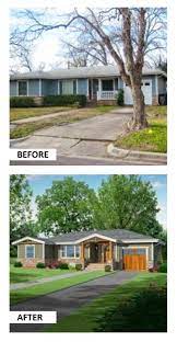 Photoshop Redo Craftsman Makeover For A No Frills Ranch Ranch House Remodel Ranch House Exterior Home Exterior Makeover