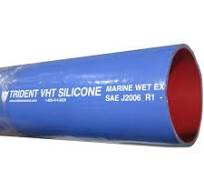 Blue Very Hi Temperature Silicone Rubber Wet Exhaust Hose, 6.00 Inch ID, Up  To 20.00 PSI