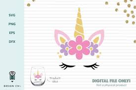 Download Floral Unicorn Face Graphic By Design Owl Creative Fabrica PSD Mockup Templates