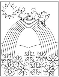 Birds coloring page to download. Birds And Rainbow Coloring Page Free Printable Coloring Pages For Kids