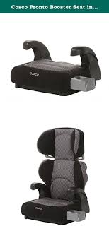 Cosco Pronto Booster Seat In Linked Black Easily Converts To A Backless Booster Adjustable Headrest Backless Booster Car Seat Booster Seat Booster Car Seat