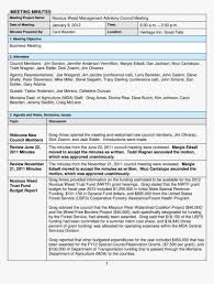 Management Meeting Agenda Template
