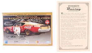 Robert arthur allison (born december 3, 1937) is a former american professional stock car racing driver and owner. Bobby Allison Signed Nascar 12 1969 Mercury Cyclone 1 24 Premium Diecast Car Pa Coa Pristine Auction