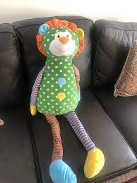 Sams Club Lion Cat Large Plush Stuffed Animal Green Polka Dot Striped Giant Huge Ebay Large Plush Stuffed Animals Plush Stuffed Animals Lion Cat