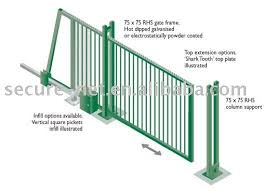 Allix® sliding gates are available with different infill versions to perfectly match your chosen fencing and add a personal touch to your site. Sliding Gate Sliding Gate Gate Design Garage Gate