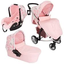 This Beautiful And Stylish Pink Butterflies Travel System Designed With Katie Piper Is A Great System Th Baby Girl Strollers Baby Doll Strollers Pink Stroller