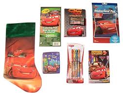 Disney cars frank coloring pages. Disney Cars Christmas Stocking Bundle Mcqueen And Francesco Velvet Cuff Journals Coloring Book With Stickers Pad Sticker Pencils 7 Items 1 Bundle Educational Toys Planet