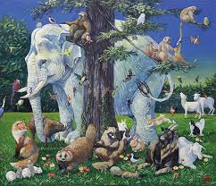 泉区 物語性ある動物絵画 松本さんが４回目の個展 | 泉区 | タウンニュース