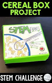 The Great Cereal Box Project With A Little Bit Of Math Teachers Are Terrific Stem Challenges Teachers Are Terrific Stem Projects