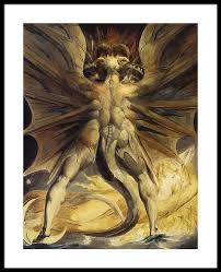 The Great Red Dragon And The Woman Clothed In Sun Analysis New Artwork Made With Love For You The Red Dragon And The Woman Clothed With The Sun 1805 Framed Red Dragon Painting William Blake Paintings William Blake