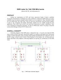 Check spelling or type a new query. Swr Meter For 144 1296 Mhz Bands Ok1tic