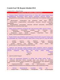 Contoh soal umum untuk tenaga administrasi sekolah. Contoh Soal Uk Kepala Sekolah