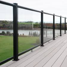 check out the century metal deck railing photo gallery and start your project today decksdirect glass railing deck patio railing balcony railing design