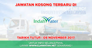 Jawatan kosong kementerian kerja raya malaysia jun 2017. Indah Water Konsortium Iwk 09 November 2017 Jawatan Kosong 2021