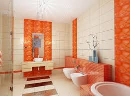 Orange Bathroom Decorating Ideas Avec Images Deco Salle De Bain Carreaux Salle De Bain Salles De Bains Oranges