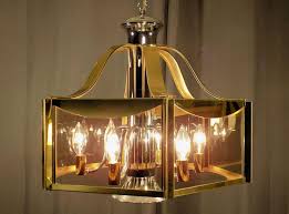 The best in modern pendant lighting: Fredrick Ramond Vintage Art Deco Two Tone 7 Light Brass Pendant Light Fixture Candles Holders Home Decor