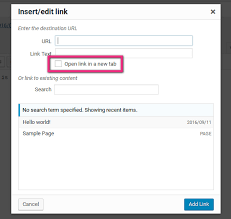 New window or new tab. How To Make A Link Open In A New Window In Wordpress