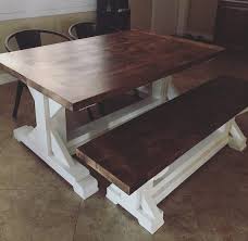 Kids Childrens Farmhouse Table Bench Play Table Playroom Dining Knotty Alder Farmhouse Table With Bench Farmhouse Table Bench Table