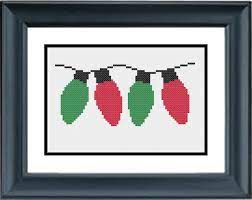 Cross stitch santa, halloween cross stitch, happy halloween. Christmas Lights Christmas Cross Stitch Pattern Pdf Cross Stitch Pattern Popular Stitch