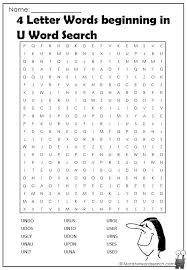 4 Letter Words Beginning In U Word Search Monster Word Search Word Find Letter N Words Words