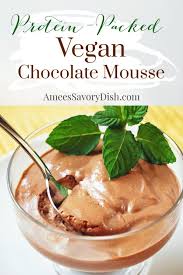 Healthier Vegan Chocolate Mousse Amee S Savory Dish Recipe Vegan Chocolate Mousse Chocolate Mousse Recipes