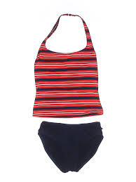 Details About Nautica Women Red One Piece Swimsuit 6