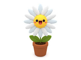 The best selection of royalty free daisy flower cartoon vector art, graphics and stock illustrations. Happy Daisy Flower 3d Cartoon Character Smiling Inside A Flowerpot On An Isolated White Ba Cartoon Flowers Happy Daisy Daisy Flower