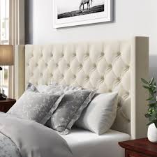 A stylish addition to your bedroom décor, the tufted wingback upholstered headboard features plush. Three Posts Cassville Upholstered Wingback Headboard Reviews Wayfair