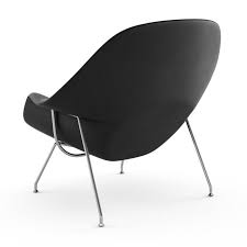 Womb chair are also offered with features such as extra footrests, and adjustable height. Knoll International Womb Chair Relax Leather Frame Chrome Ambientedirect