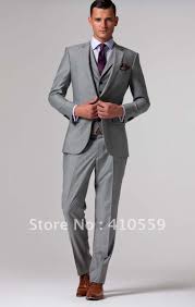 Wholesales Free Shipping Fresh Wool Suit Custom Made Men Fashion Suit Light Gray Suit In Suits From Me Light Grey Suits Grey Suit Brown Shoes Wedding Suits Men